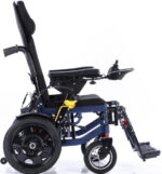 كرسي متحرك كهربائي يقلب سرير من دكتور اورثو مزود بيد هيدرولك من الجانب يمكنها فرد الضهر والرجلين يدويا بمحرك 500 وات وحمولة 120 كجم - Image 5