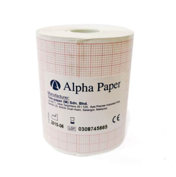 ورق ECG لتخطيط ورسم القلب – رول | CARDIOLINE DELTA | 60×30 مم