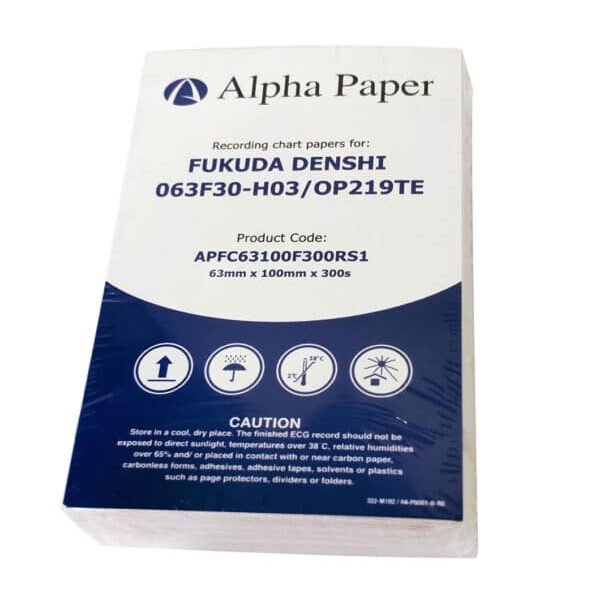 ورق ECG لتخطيط ورسم القلب | FUKUDA CARDISUNY 063F30-H03 | 63×100 مم