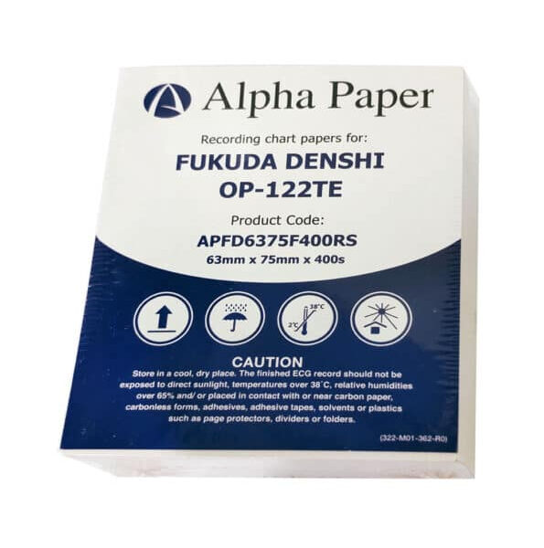 ورق ECG لتخطيط ورسم القلب | FUKUDA DENSHI OP-122TE | 63×75 مم