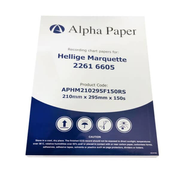 ورق ECG لتخطيط ورسم القلب | HELLIGE MARQUETTE MAC1200 | 210×295 مم