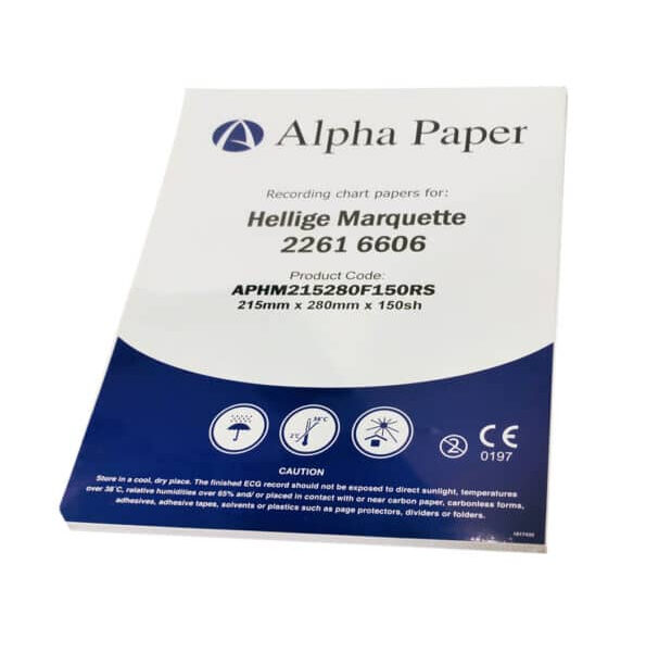 ورق ECG لتخطيط ورسم القلب | HELLIGE MARQUETTE MAC1000 | 215×280 مم