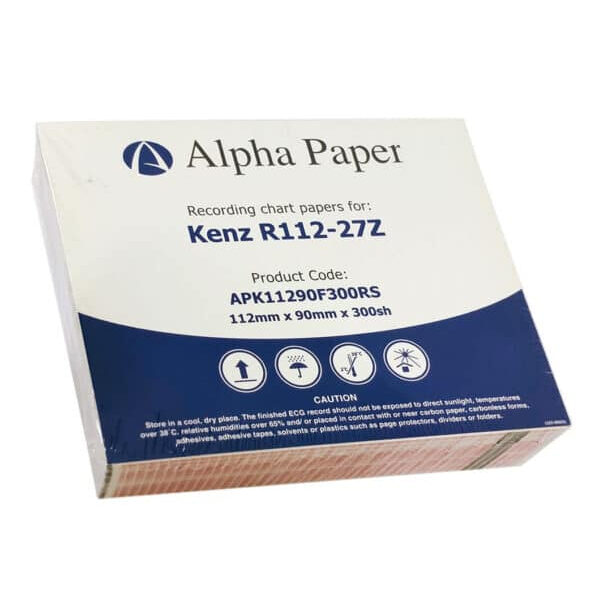 ورق ECG لتخطيط ورسم القلب | KENZ SUZUKEN R112-27Z | 112×90 مم