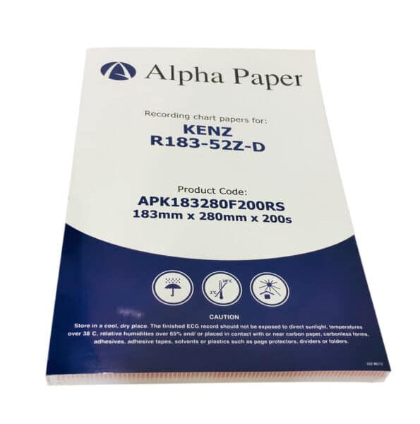ورق ECG لتخطيط ورسم القلب | KENZ SUZUKEN R183-52Z-D | 183×280 مم