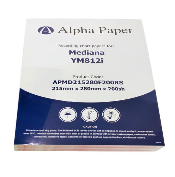 ورق ECG لتخطيط ورسم القلب | MEDIANA YM812i | 215×280 مم – 200 ورقة