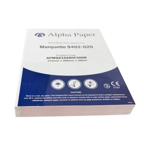 ورق ECG لتخطيط ورسم القلب | MARQUETTE 2009828-020 | 215×280 مم