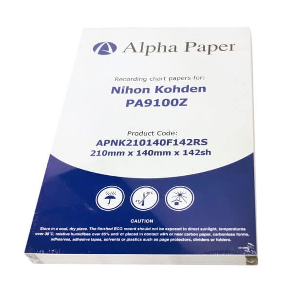 ورق ECG لتخطيط ورسم القلب | NIHON KOHDEN PA9100Z | 210×140 مم