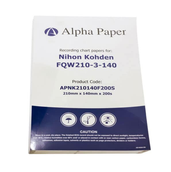 ورق ECG لتخطيط ورسم القلب | NIHON KOHDEN PQW210-3-140 | 210×140 مم