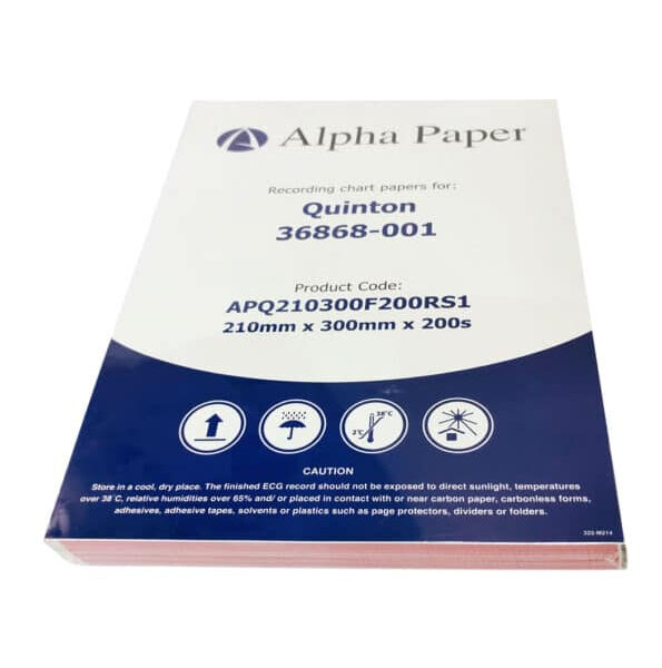 ورق ECG لتخطيط ورسم القلب | QUINTON 36868-001 | 210×300 مم – 200 ورقة