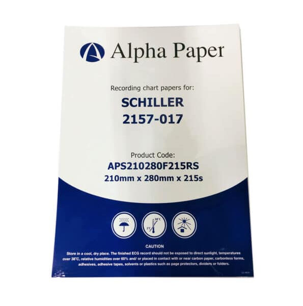 ورق ECG لتخطيط ورسم القلب | SCHILLER 2157-017 | 210×280 مم